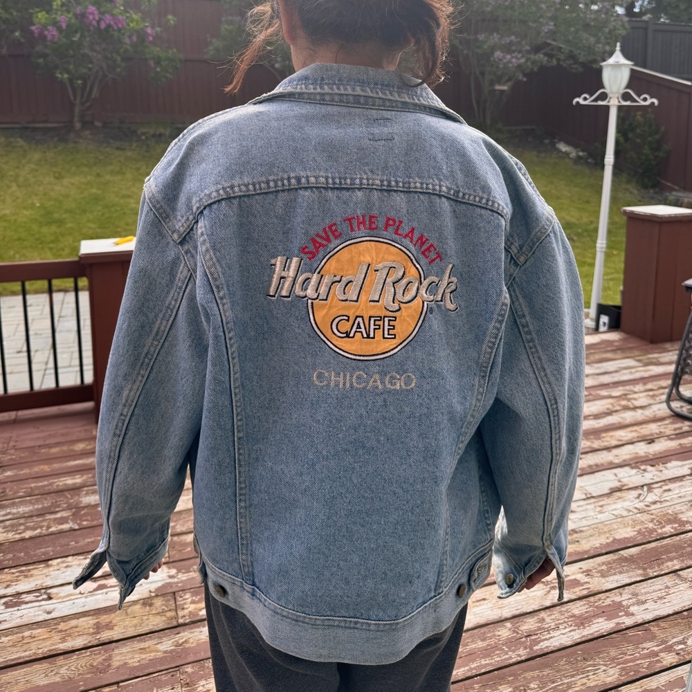 Vintage Hardrock Chicago denim jacket